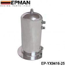 EPMAN 2.5 Litre Fuel Surge Catch Can Aluminium Polish Tank EP-YX9416-25